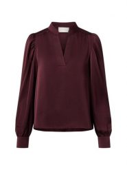 Neo Noir Bluzka damska - Rosslyn Kobiety Sztuczne włókno czerwony jednolity, 34. Czerwone bluzki damskie Neo Noir, bez wzorów, z satyny, eleganckie, bez kołnierzyka, bez ramiączek. Za 349.95 zł.