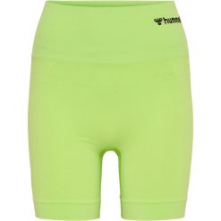 Szorty damskie Hummel Tif bezszwowe. Zielone szorty sportowe damskie Hummel, xs, bez wzorów, z dzianiny, eleganckie, na fitness i siłownię. Za 116.00 zł.