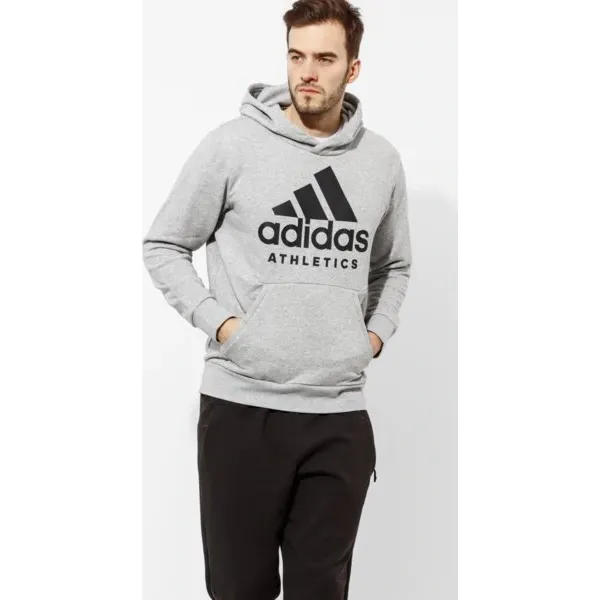 Adidas Bluza Sid Branded P/o , szary, rozmiar L. Szare bluzy męskie Adidas, l, bez wzorów, z bawełny, z kapturem. W wyprzedaży za 169.99 zł.