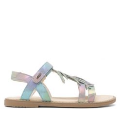 Sandały Lasocki Young. Niebieskie sandały dziewczęce Lasocki Young, bez zapięcia. Za 63.99 zł.