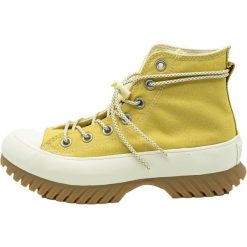 Buty do chodzenia damskie Converse A03500C. Brązowe obuwie sportowe damskie Converse, bez wzorów, z materiału, trekkingowe. Za 423.50 zł.
