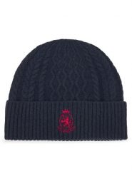 Tommy Hilfiger Czapka Crest AM0AM13828 Granatowy. Niebieskie rękawiczki męskie Tommy Hilfiger, na zimę, bez wzorów, z materiału. Za 259.99 zł.