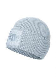 Czapka męska Pitbull zimowa Velcro Logo. Niebieskie czapki i kapelusze męskie PITBULL, na zimę, z aplikacjami, z dzianiny. Za 62.99 zł.