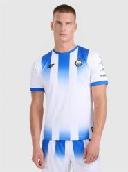 4F Koszulka klubowa domowa z sezonu 2025/26 męska 4F x Stal Mielec - biała M. Białe koszulki sportowe męskie 4f, m, bez wzorów, z dzianiny, bez kołnierzyka, bez ramiączek. Za 249.99 zł.