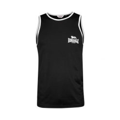 Tank top Lonsdale Amateur. Czarne t-shirty męskie Lonsdale, bez wzorów, sportowe, bez kołnierzyka. Za 217.50 zł.