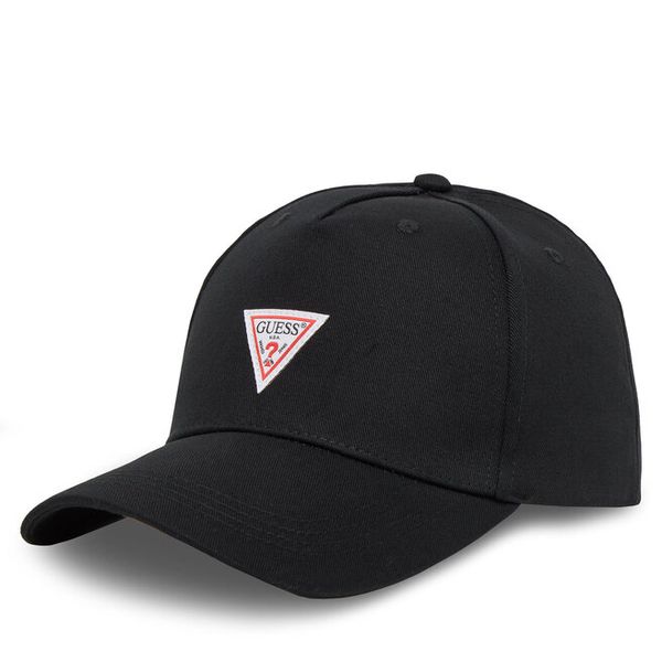 Czapka z daszkiem Guess. Czarne czapki i kapelusze męskie Guess, z aplikacjami. Za 79.99 zł.