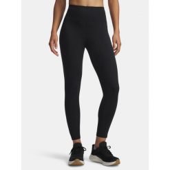 Legginsy damskie Under Armour Motion Mesh Ankle. Czarne legginsy sportowe damskie Under Armour, bez wzorów, z meshu, na fitness i siłownię. Za 169.99 zł.