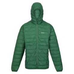 Męska Kurtka Pikowana Z Kapturem + Worek Hillpack. Zielone kurtki męskie Regatta, m, bez wzorów, sportowe, z kapturem. Za 115.99 zł.