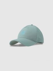 4F Czapka z daszkiem strapback uniseks - turkusowa S/M. Niebieskie czapki i kapelusze damskie 4f, na lato, bez wzorów, z syntetyku, klasyczne. W wyprzedaży za 59.99 zł.