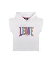 Bluzy Leone Summer Girls z bawełny w kolorze innym niż szary. Białe bluzy damskie LEONE 1947 APPAREL, bez wzorów, z bawełny, bez kaptura. Za 164.19 zł.