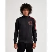BLUZA MĘSKA ELLESSE ROZPINANA BEZ KAPTURA, BLUZA SPORTOWA NA ZAMEK KOLOR CZARNY. Czarne bluzy męskie Ellesse, l, bez wzorów, z materiału, bez kaptura, do biegania. Za 209.00 zł.