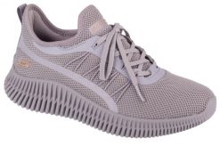 Buty do chodzenia damskie Skechers Bobs Geo-new Aesthetics. Fioletowe obuwie sportowe damskie Skechers, bez wzorów, z materiału, trekkingowe. Za 229.99 zł.