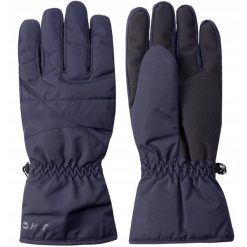 Męskie rękawice narciarskie Hi-Tec RAMFI. Niebieskie rękawiczki męskie Hi-tec, bez wzorów, sportowe. W wyprzedaży za 109.99 zł.