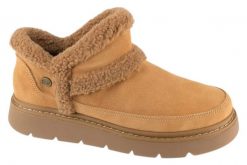 Buty zimowe damskie, Slip-ins BOBS Keepsakes Lite – Winter Snug. Brązowe obuwie sportowe damskie Skechers, bez wzorów, z materiału, trekkingowe. Za 339.99 zł.