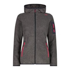 Polar z kapturem dla kobiet CMP. Brązowe bluzy sportowe damskie CMP, bez wzorów, z polaru, z kapturem, narciarskie. Za 324.00 zł.