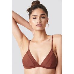 NA-KD Swimwear Trójkątna góra bikini - Brown. Brązowe bikini damskie NA-KD Swimwear. Za 60.95 zł.