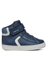 Geox Sneakersy B Gisli Boy B461NA 054FU C0832 M Granatowy. Niebieskie buty sportowe chłopięce Geox, bez wzorów, ze skóry, bez zapięcia. Za 169.99 zł.