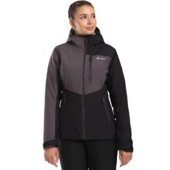 Damska kurtka narciarska Kilpi FLIP-W. Czarne kurtki snowboardowe damskie Kilpi, m, bez wzorów, z materiału, z kapturem, do biegania. Za 541.50 zł.