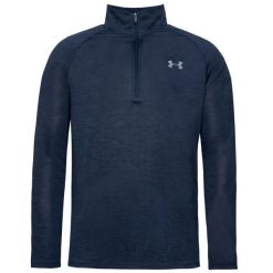 Bluza fitness męska Under Armour Tech 2.0 1/2 Zip. Czarne bluzy męskie Under Armour, l, bez wzorów, bez kaptura. Za 240.50 zł.