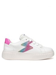 Geox Sneakersy J Mikiroshi J45DVA 0BCQD C0653 S Biały. Białe buty sportowe dziewczęce Geox, bez wzorów, ze skóry, bez zapięcia. Za 129.99 zł.