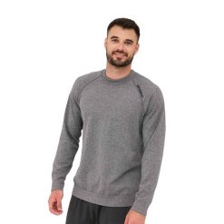 Bluza męska wełniana Brubeck OUTDOOR MERINO. Szare bluzy męskie Brubeck, l, bez wzorów, z elastanu, bez kaptura. Za 249.00 zł.