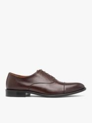 Brązowe półbuty wizytowe premium. Brązowe półbuty na co dzień męskie Ryłko, ze skóry, eleganckie, bez zapięcia. Za 599.99 zł.