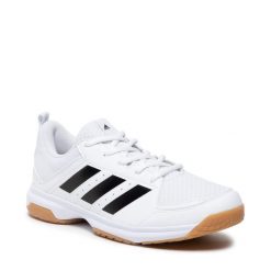 Buty halowe adidas. Białe buty sportowe męskie Adidas, bez zapięcia. Za 209.99 zł.