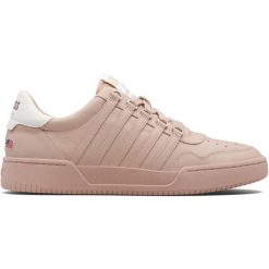 Sneakersy damskie K-Swiss Lawn Court Lth. Czerwone obuwie sportowe damskie K-SWISS, bez wzorów. W wyprzedaży za 389.50 zł.