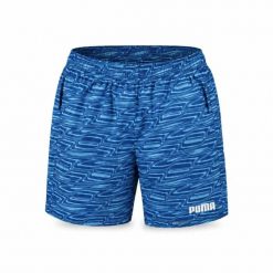 Kąpielówki męskie Puma SWIM PRINTED MID niebieskie 94776901 r S. Niebieskie kąpielówki męskie Puma, l, bez wzorów, do pływania. Za 149.80 zł.
