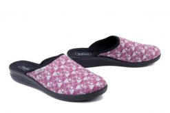 BEFADO 551D 005 różowy, kapcie damskie. Czerwone kapcie damskie Befado, bez wzorów. Za 44.99 zł.