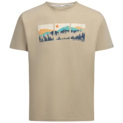T-shirt Trespass Benny. Brązowe t-shirty męskie Trespass, na lato, m, bez wzorów, z bawełny, klasyczne, bez kołnierzyka. Za 89.00 zł.