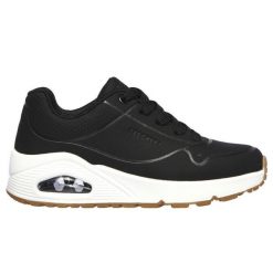 Buty na co dzień młodzieżowe SKECHERS UNO STAND ON AIR skóra. Czarna obuwie sportowe damskie Skechers, bez wzorów, ze skóry, trekkingowe, Skechers Sport. Za 226.00 zł.