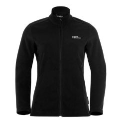 Bluza polarowa damska Jack Wolfskin Taunus Fz. Czarne bluzy damskie Jack Wolfskin, bez wzorów, z polaru, bez kaptura. Za 239.99 zł.