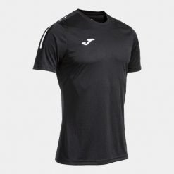 Koszulka Joma Olimpiada. Czarne koszulki sportowe męskie Joma, l, bez wzorów, z materiału, bez kołnierzyka, bez ramiączek. Za 156.00 zł.