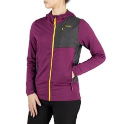 Bluza do biegania z kapturem damska Viking Tacoma Hoodie Lady. Fioletowe bluzy damskie Viking, xl, bez wzorów, z kapturem. Za 219.90 zł.