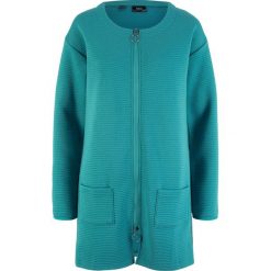 Bluza rozpinana w strukturalny wzór w poziomy prążek bonprix matowy kobaltowy. Bluzy damskie bonprix. Za 89.99 zł.