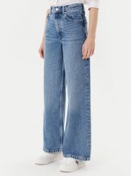 Tommy Hilfiger Jeansy WW0WW46484 Niebieski Wide Leg. Niebieskie jeansy damskie Tommy Hilfiger. Za 599.99 zł.