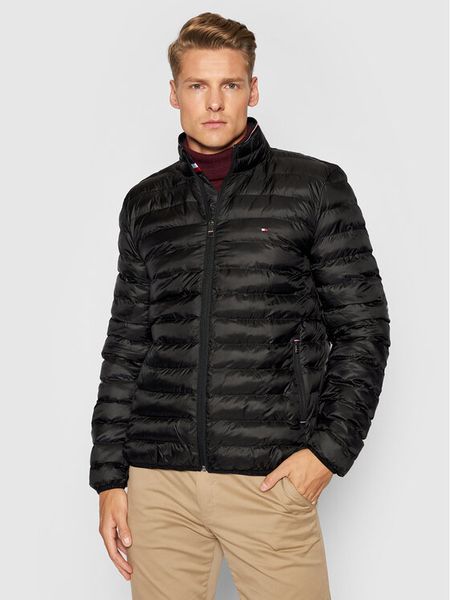 Tommy Hilfiger Kurtka przejściowa Core Circular MW0MW18763 Czarny Regular Fit. Czarne kurtki męskie Tommy Hilfiger, m, bez wzorów, z syntetyku, bez kaptura. Za 519.99 zł.