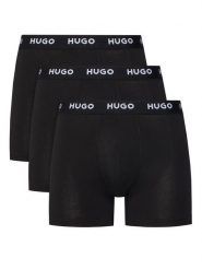 HUGO Komplet bokserek Triplet 50532613 Czarny. Czarne bokserki męskie Hugo, m, bez wzorów, z bawełny. Za 209.99 zł.