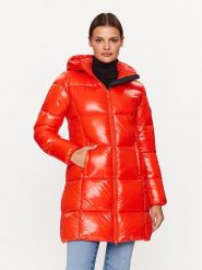 Save The Duck Kurtka zimowa D45650W-LUCK17 Czerwony Regular Fit. Czerwone kurtki damskie SAVE THE DUCK, na zimę, bez wzorów, z syntetyku, bez kaptura. Za 1,549.00 zł.