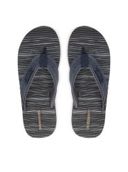 Skechers Japonki 205719/NVY Granatowy. Niebieskie klapki męskie Skechers, z materiału. Za 179.99 zł.