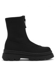 DeeZee Botki CS6172-05 Czarny. Czarne botki dziewczęce DeeZee, z materiału, bez zapięcia. Za 69.99 zł.