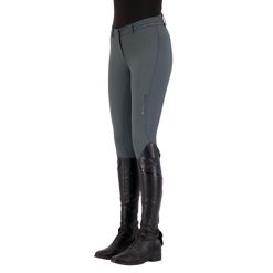 Spodnie do jazdy konnej damskie z pełnym uchwytem Euro-Star Queen Diamond. Niebieskie spodnie materiałowe damskie EURO-STAR, bez wzorów. Za 865.00 zł.