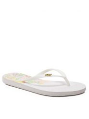 Roxy Japonki ARJL100683 Biały. Białe klapki damskie Roxy, bez wzorów, z tworzywa sztucznego, bez obcasa. Za 59.99 zł.