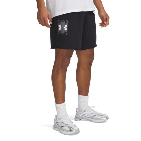Spodenki Under Armour Ua Rival Terrylogo8inshort Dorosłych. Czarne buty sportowe męskie Under Armour, s, bez wzorów, na fitness i siłownię. Za 212.75 zł.