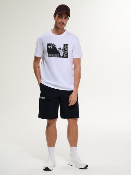 4F Spodenki casual męskie - czarne XXL. Czarne szorty męskie 4f, m, bez wzorów, z dresówki, casualowe. Za 149.99 zł.