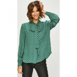 Pepe Jeans - Koszula Erin. Szare koszule damskie Pepe Jeans, z jeansu, casualowe, ze stójką, z długim rękawem. W wyprzedaży za 219.90 zł.