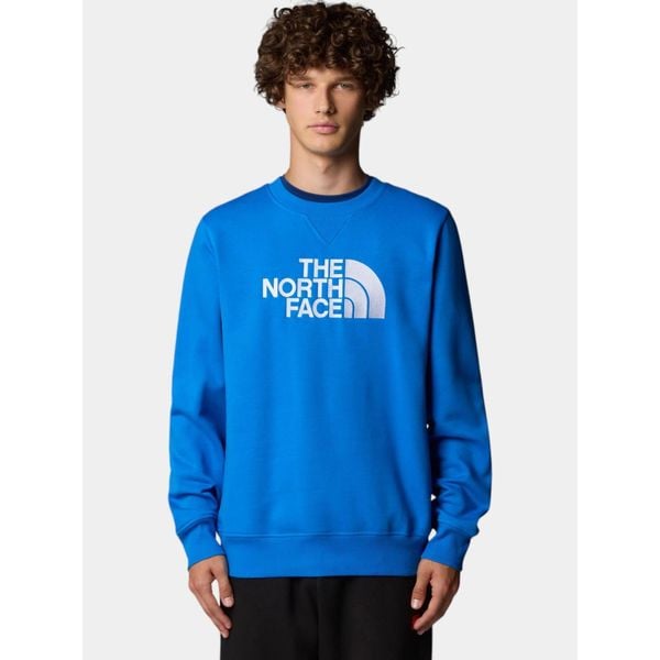 Sweter męski The North Face M Drew Peak Crew. Niebieskie bluzy męskie The North Face, m, bez wzorów, bez kaptura. W wyprzedaży za 323.20 zł.