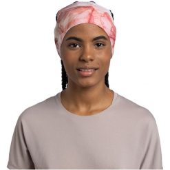 Opaska BUFF COOLNET UV® WIDE HEADBAND SENIA AZALEA. Czerwone szaliki i chusty damskie Buff, bez wzorów. Za 79.90 zł.