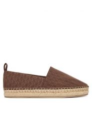 Calvin Klein Espadryle Oblique Espadrille Aop HW0HW02933 Brązowy. Brązowe espadryle damskie Calvin Klein, bez wzorów, z materiału, bez obcasa, bez zapięcia. Za 359.99 zł.